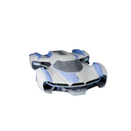 Fliegendes Auto 3D-Modell für Unreal Engine - Spielbereites Asset