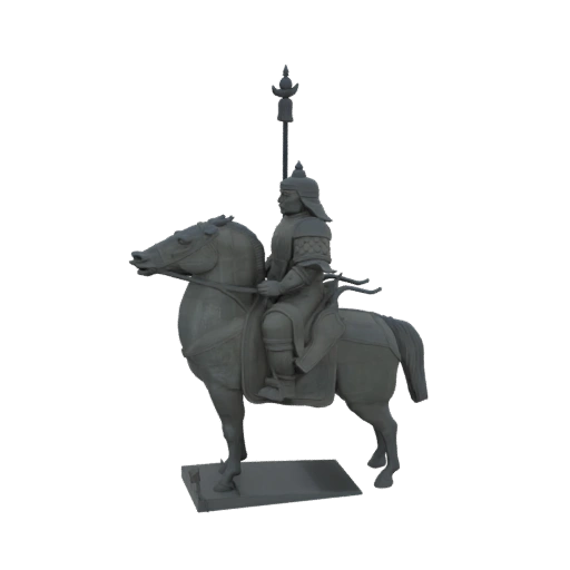 Mongol Warrior on Horseback Statue
