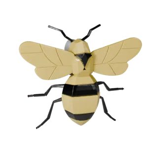 High Poly Honey Bee 3D Model - Detailed STL Asset for Printing