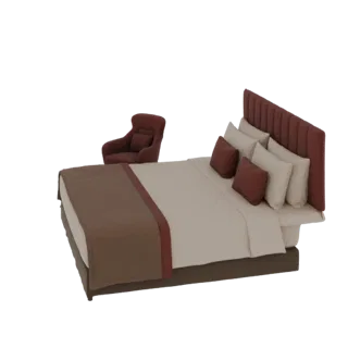 Modern Bedroom Set with Armchair