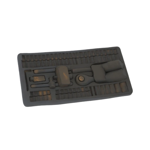 Vintage Tool Set Display Tray 3D Model