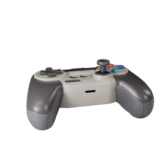 Retro Controller 3D Asset for Casual Studio Levels