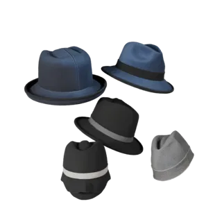 Product Formal Hat 3D Asset for Online Store Pages