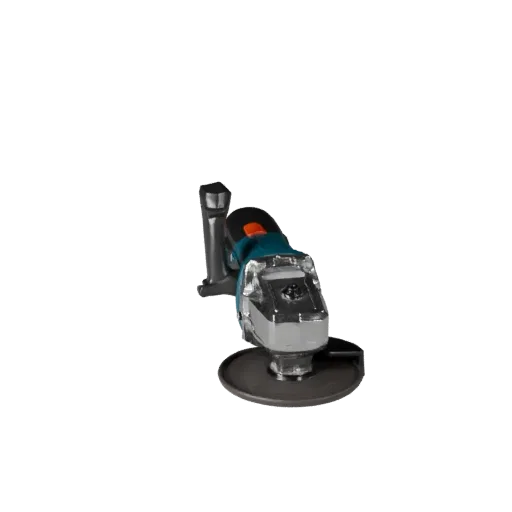 Workshop Angle Grinder Modular 3D model, isometric modular kit view, showing molded plastic, ergonomic handles.