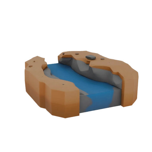 Water Spring STL Vegetation 3D for Tabletop Diorama Bases