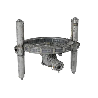 Deep Space Station 3D Game Asset for Casual Levels