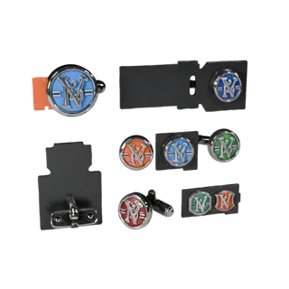 Monogram Style Cufflink 3D Asset for Casual Engines