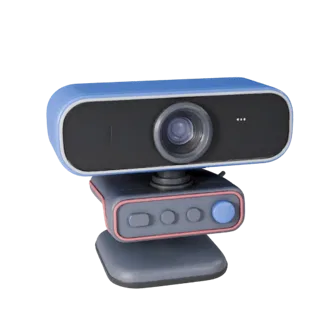 Ergonomic Webcam 3D Asset for Casual Studio Levels