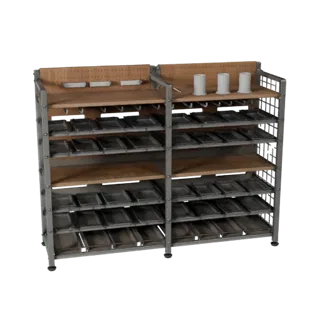 Modular Maker Parts Rack 3D Kit Asset for Builders
