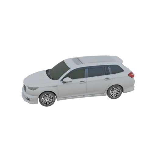 Weißer Kombi 3D-Modell