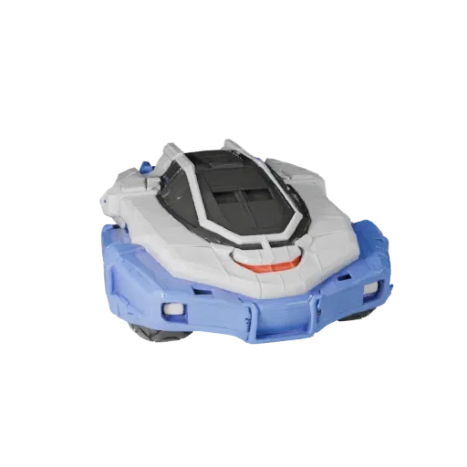 Modello STL stampabile di Hover Car, vista isometrica, asset di veicolo pronto per la stampa con pannellature futuristiche, z