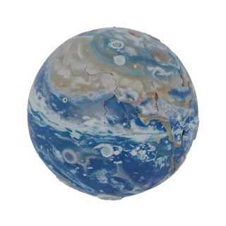 Gas Giant Dwarf Planet 3D Asset for Resin Printers
