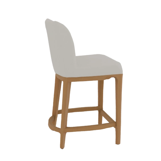 Modern Upholstered Bar Stool 3D Model