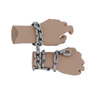 Chain Cuff Bracelet 3D Display Asset for Showcases