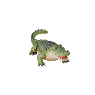 Cartoon Crocodile 3D Model - Stylized Asset for Animation | PBR