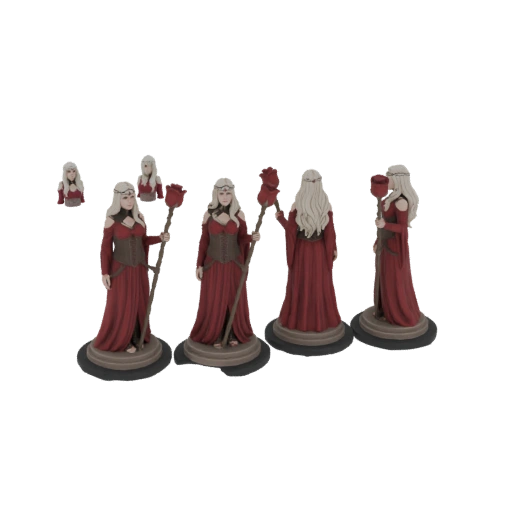 Red Rose Sorceress Miniature