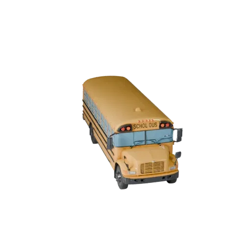 Game Ready School Bus 3D Model for Realtime Use PBR Asset