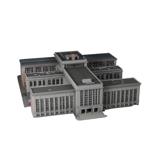 Modelo 3D de Edificio de Museo para Unreal - Activo en Tiempo Real