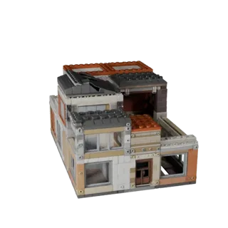 Printable Modular Village Kit STL 3D Model - Scale Asset