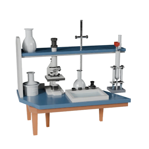 Chemistry Microscope 3D Realtime Asset for Engines