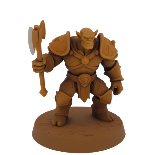 Miniature STL d'archer orque dark fantasy