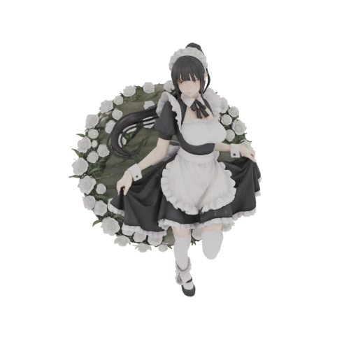 Maid with White Roses Figurine