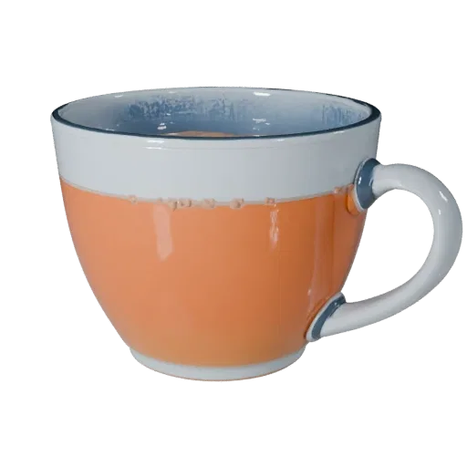 Sparkling Tea Mug Stylized 3D model, stylized isometric render, showing glass, container shape.