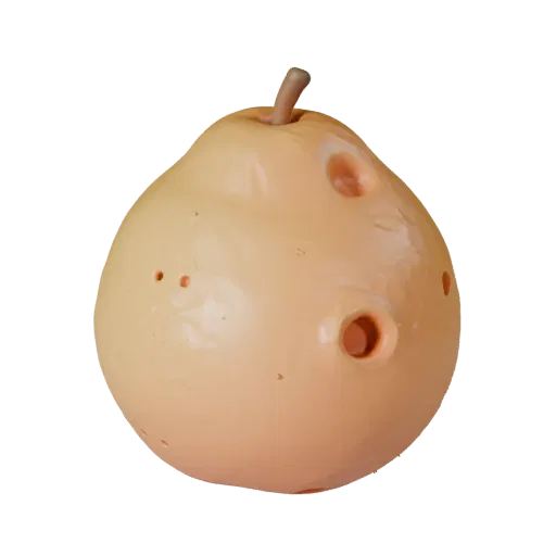 Market Orange 3D model, three-quarter front view, AR viewer studio render, showing skin pores, recognizable fruit forms.