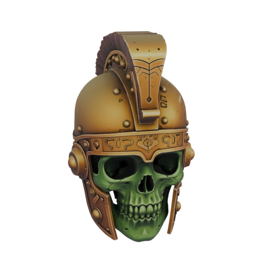 Roman Skull Helmet 3D Model