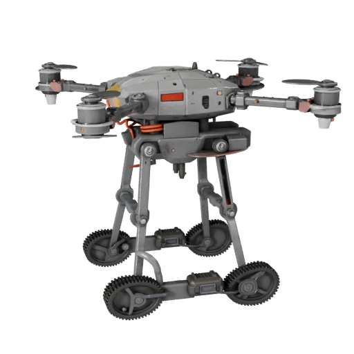 Service Lab Drone 3D Asset for Casual Game Engines