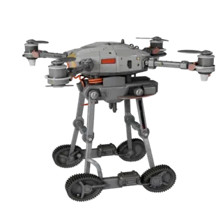 Service Lab Drone 3D Asset for Casual Game Engines