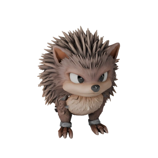 Modello 3D di Riccio High Poly - Asset STL Dettagliato per la Stampa