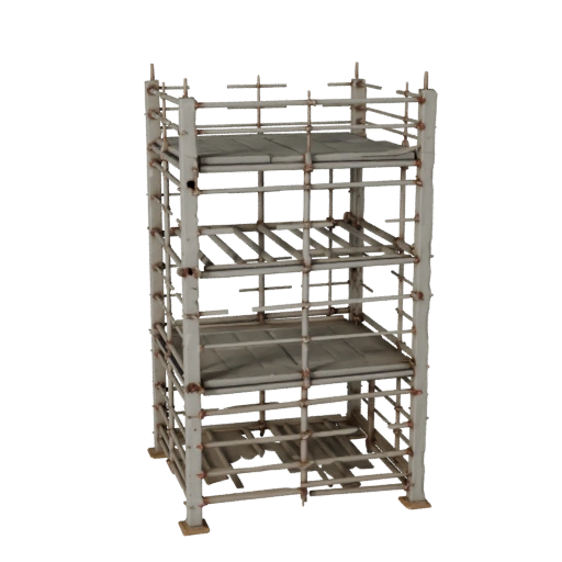 Site Safety Scaffold Tower 3D Catalog Render Asset
