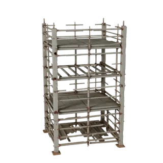 Site Safety Scaffold Tower 3D Catalog Render Asset