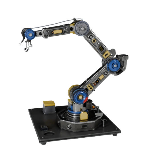 Research Robot Arm 3D Game Asset for Engine Levels