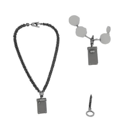 Chain Pearl Necklace 3D Asset for Hero Display Use