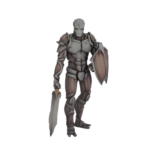 Ancient Warrior with Sword and Shield