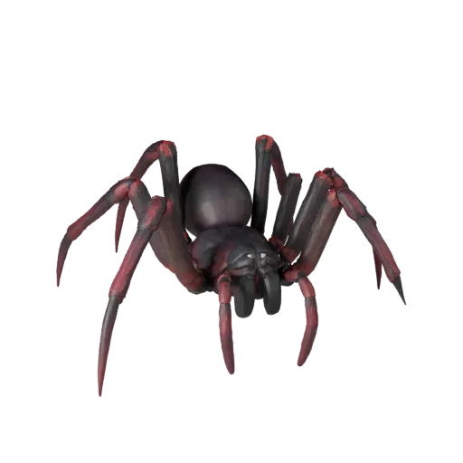 Black Widow Spider 3D Model for Unity - Game Ready Asset, FBX