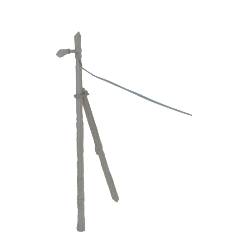 Street Lamp with Wire