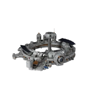 Stylized Research Station Corridor 3D Casual Asset