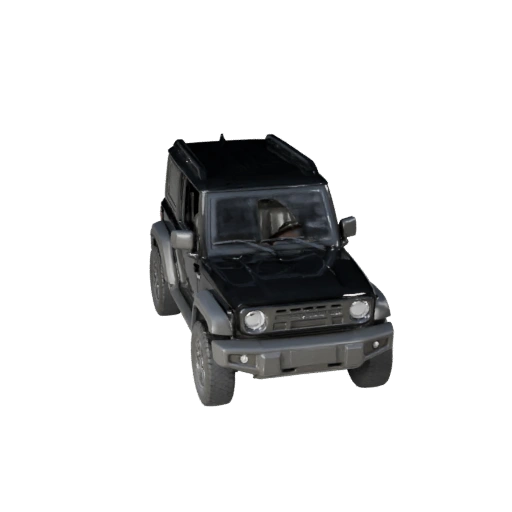 Spielbereiter Kompakter SUV 3D-Modell für Echtzeitspiele - PBR