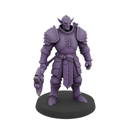 Miniature STL de Magicien Tieffelin Médiéval