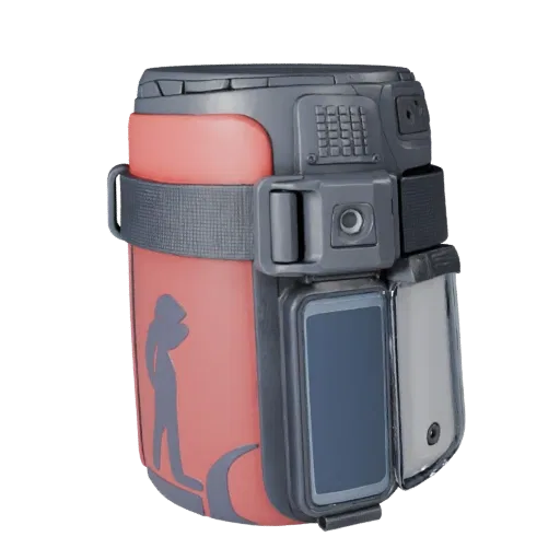 Medical Style Clip Tracker High Poly 3D model, close-up studio render, showing silicone, wearable fit.