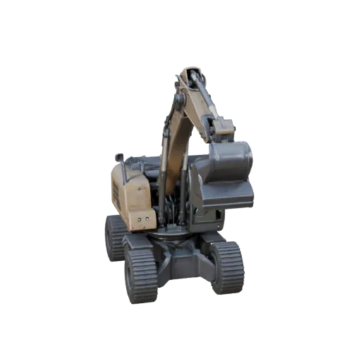Modello 3D Sollevatore Telescopico Pronto per il Gioco, vista studio tre quarti, asset veicolo pronto per la produzione con g