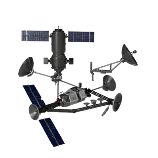 Modular Weather Orbital Telescope 3D Layered Asset