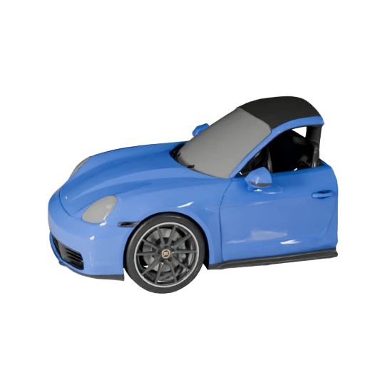 Sportwagen im Stil von Porsche 3D-Modell für Unreal Engine -