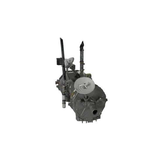 Navigation Relay Station Stylized 3D model, stylized isometric render, showing solar panels, spacecraft silhouette.