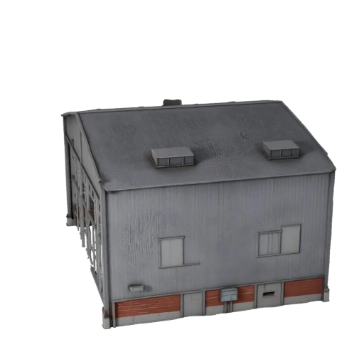 Modèle 3D de hangar d'avion stylisé - Atout de jeu pour l'architecture