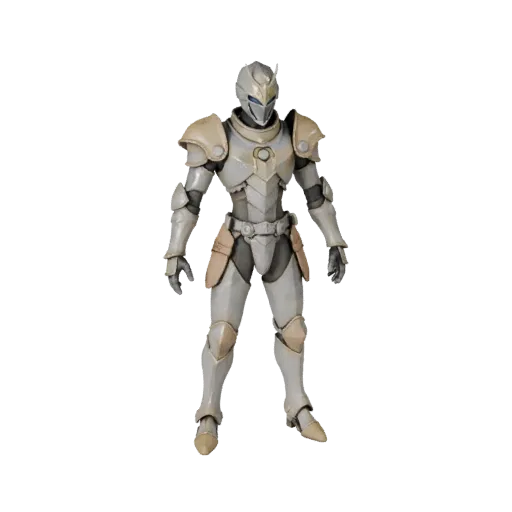 Anime Armored Knight Character Model - Rigged