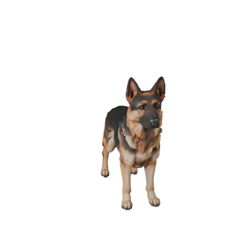 Modelo 3D de Pastor Alemán para Unity - Asset Listo para Juego, FBX